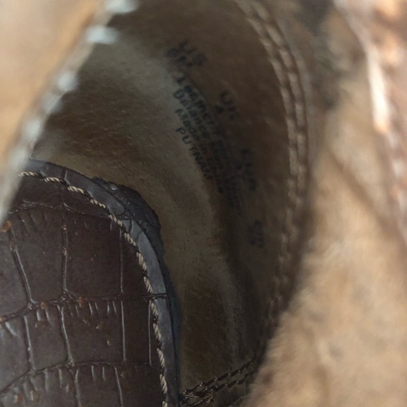 Sam Edelman red yellow tan brown western print ankle booties size 6 - Picture 6 of 8